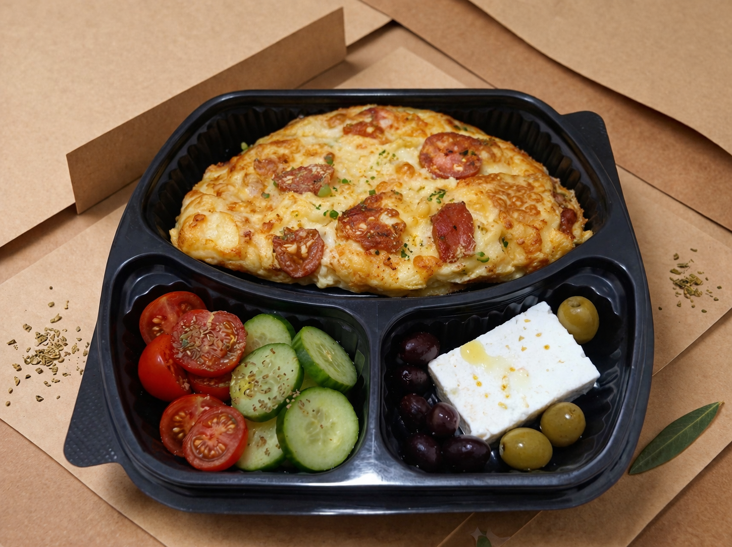 Sucuklu Kaşarlı Omlet (3 yumurtalı)