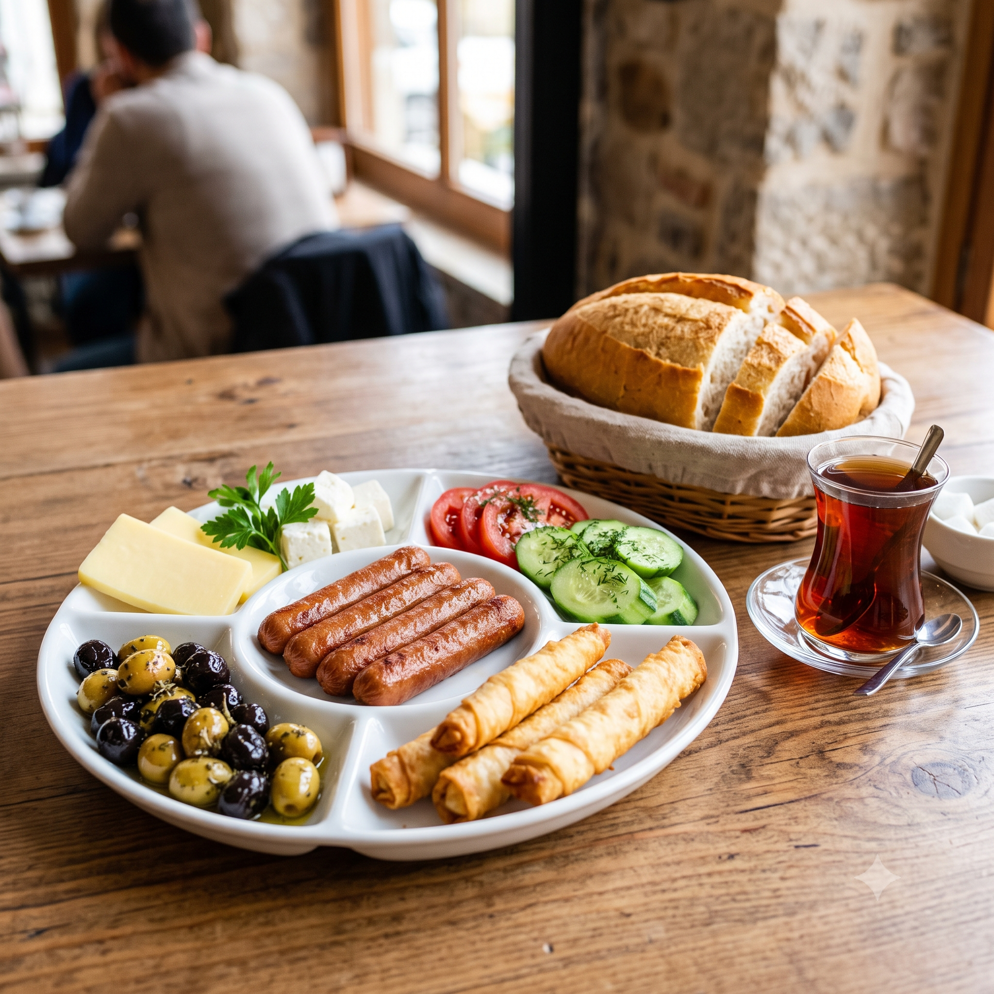Sıcak Kahvaltı Tabağı